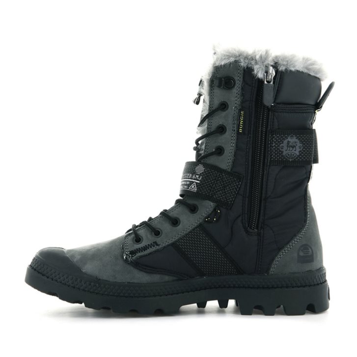 Palladium Pampa Europa Tactical Women's Boots Black | UK P148-RYA